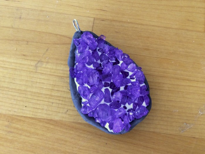 Project: Faux Amethyst Pendant 13